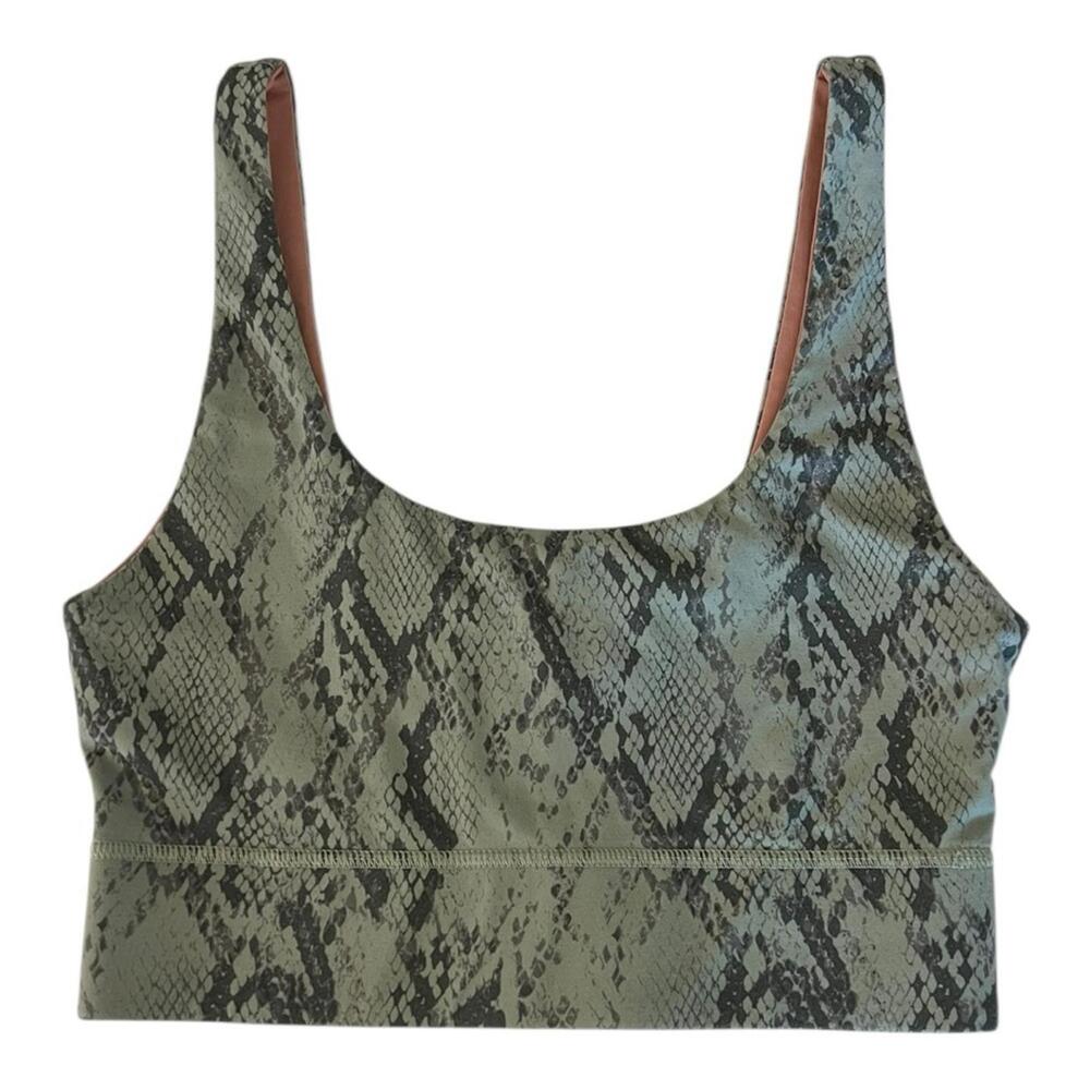 New Fabletics Python Print Scoop Neck Longline Sp… - image 1